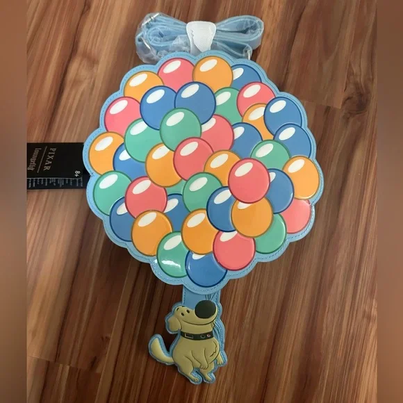 NWT Loungefly Disney Pixar Up Dug Balloons crossbody bag - Picture 2 of 4